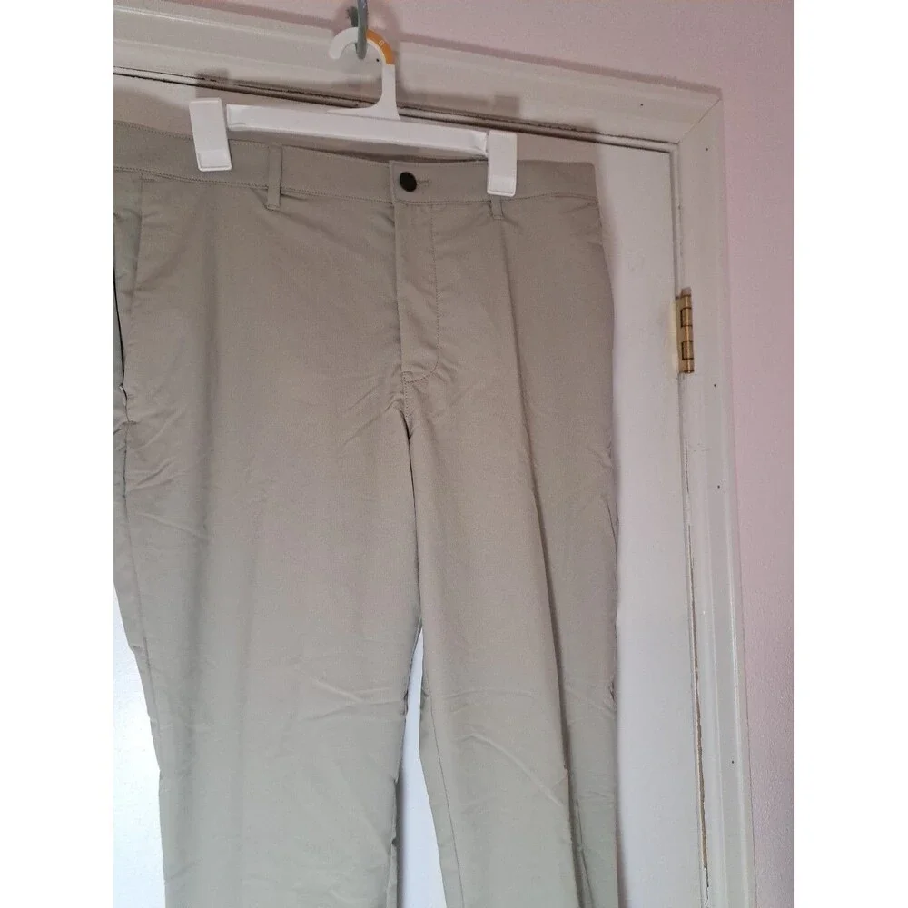 Banana Republic Men's Tan/Beige Pants 36x30 Tapered Mid-Rise Chino Comfort